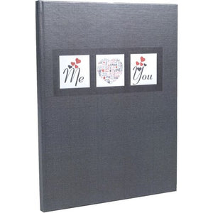 Gastenboek exacompta 47681e zwart karton, papier