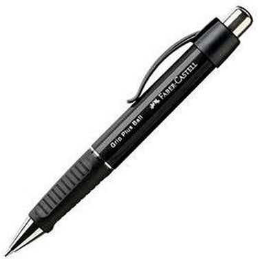 Faber-castell pen grip plus ball m zwart 5 stuks