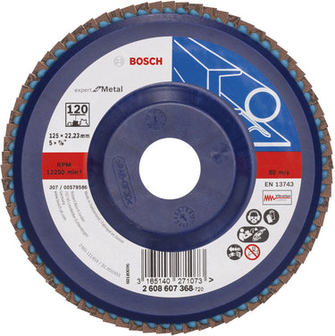 Bosch - lamellenschuurschijf 125 mm, 22,23 mm, 120