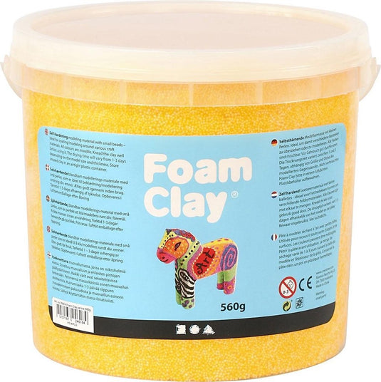 Foam clay - geel, 560gr.