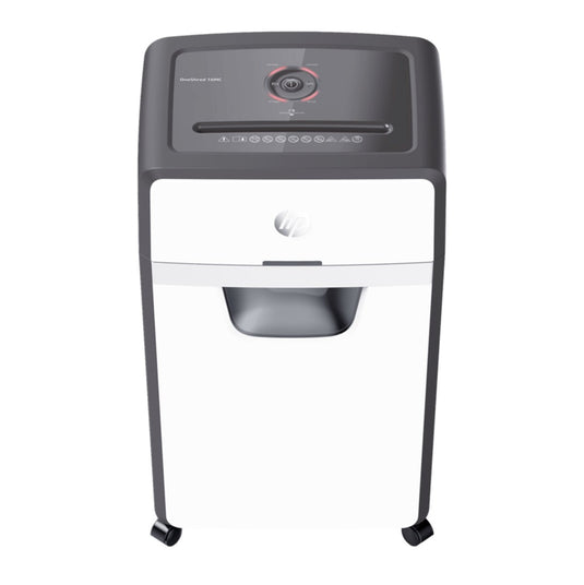 Hp oneshred 24cc papierversnipperaar - shredder - beveiligingsniveau p-4 - 24 vel din a4 - cross cut - 30 liter - professioneel - kantoorgebruik - wit