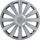 Gorecki carpoint wieldoppen spyder pro 14 inch abs zilver set van 4