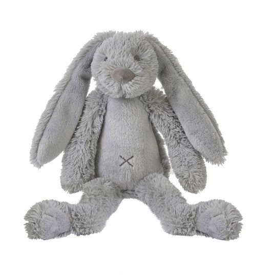 Happy horse konijn richie knuffel 28cm - grijs - baby knuffel