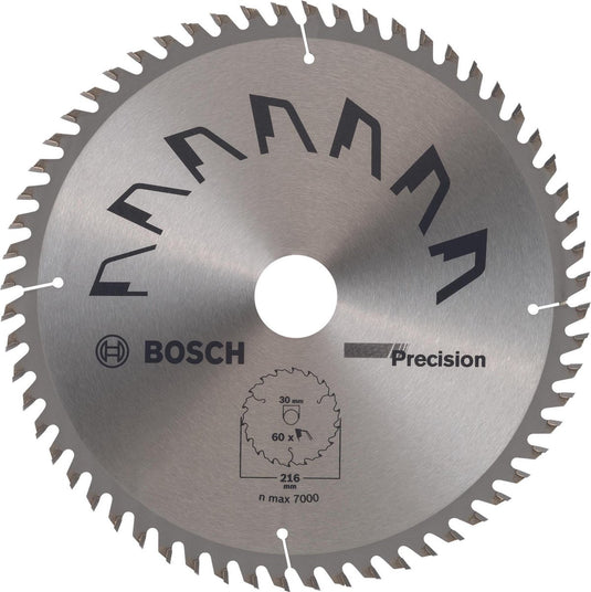 Bosch cirkelzaagblad precision 216x30x2,5,t60