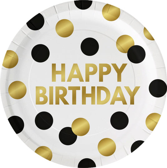 Paper dreams celebration! plates - happy birthday