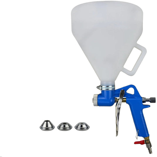Geko air hopper spuitpistool - verstelbare nozzles - 4500 ml kunststof beker