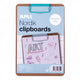Apli kids klembord hout a5 blauw - stevig schrijfplankje voor kinderen.