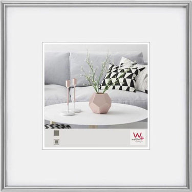 Walther galeria - kunststof lijst - fotoformaat 40x40 cm - zilver