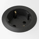 Kondator powerdot mini 51mm inbouw stopcontact, zwart