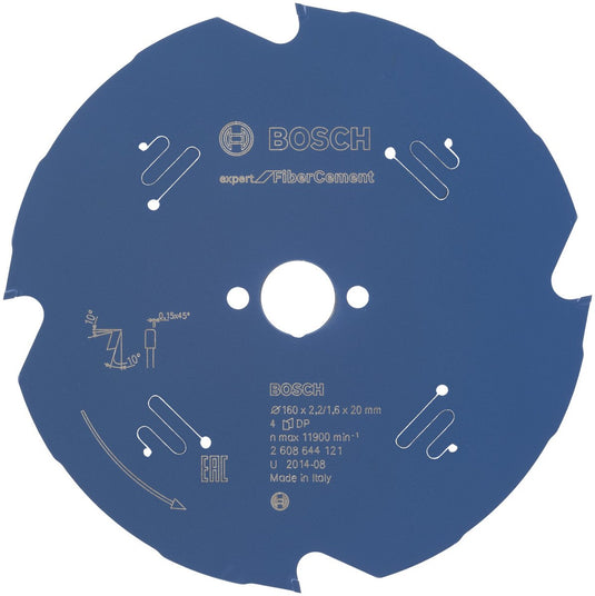 Bosch accessoires cirkelzaagblad expert for fiber cement 160x20x2.2 1.6x4t - 2608644121