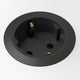 Kondator powerdot mini 51mm inbouw stopcontact, zwart