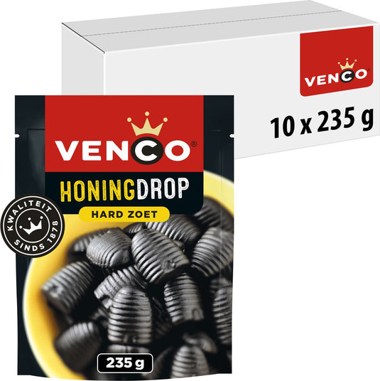 Venco honingdrop - zoete drop - 10x235g