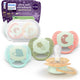Philips avent ultra soft nighttime - 0 tot 6 maanden - glow-in-the-dark fopspeen - 4pack- scf094 07