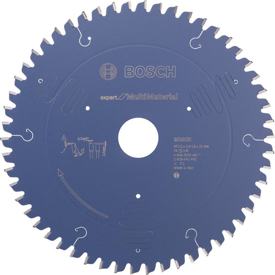 Bosch - cirkelzaagblad expert for multi material 210 x 30 x 2,4 mm, 54