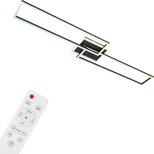 Briloner frame s - slimme led plafonniére - plafondlamp dimbaar - cct - nachtlichtfunctie - timerfunctie - geheugenfunctie - dimbaar via afstandsbediening