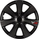 Carpoint gorecki wieldoppenset vr carbon 13 zwart - 13 inch - wieldoppen