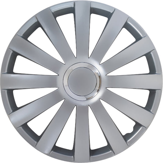 Gorecki carpoint wieldoppen spyder pro 13 inch abs zilver set van 4