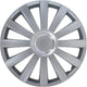 Gorecki carpoint wieldoppen spyder pro 13 inch abs zilver set van 4