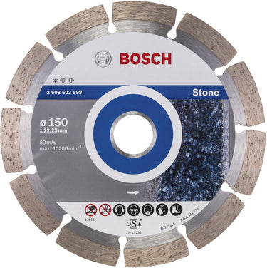 Bosch - diamantdoorslijpschijf standard for stone 150 x 22,23 x 2 x 10 mm