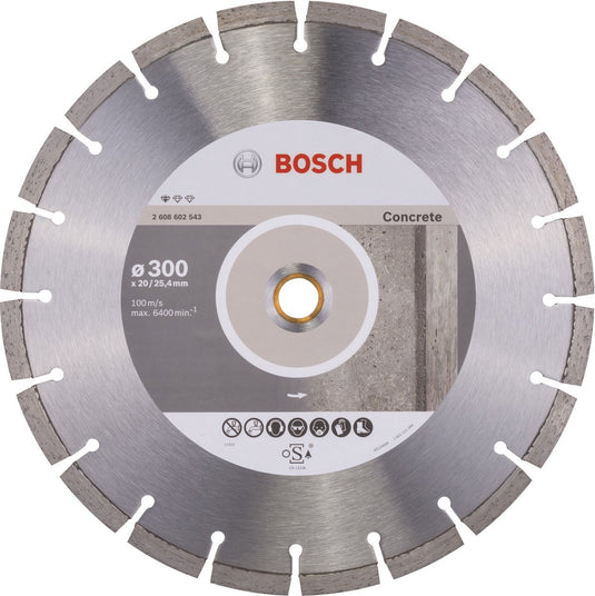 Bosch - diamantdoorslijpschijf standard for concrete 300 x 20,00+25,40 x 2,8 x 10 mm