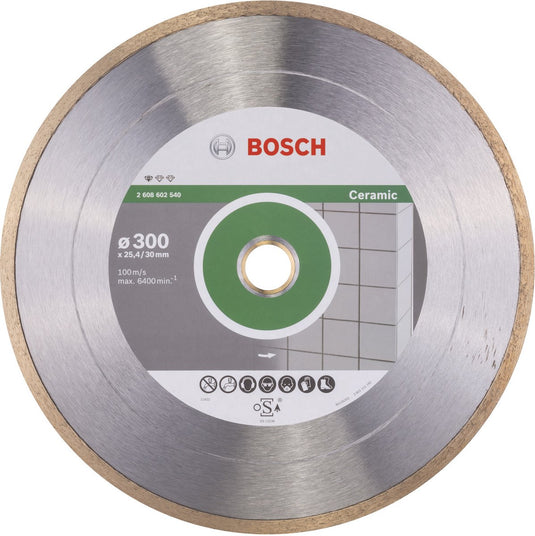 Bosch - diamantdoorslijpschijf standard for ceramic 300 x 30+25,40 x 2 x 7 mm