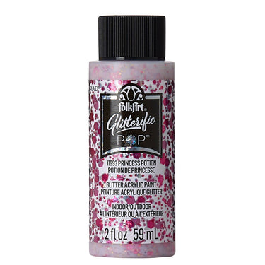 Folkart • glitterific pop acrylic paint princess potion 59ml