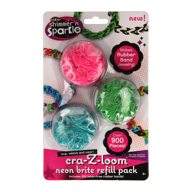 Loom bandjes op blisterkaart, 900st.