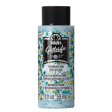Folkart • glitterific pop acrylic paint beach vibe 59ml