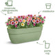 Elho vibia campana easy hanger l 46 - balkonbak met ophanghaken - 100% gerecycled plastic - ø 46.0 x h 26.5 cm - esdoorn paars