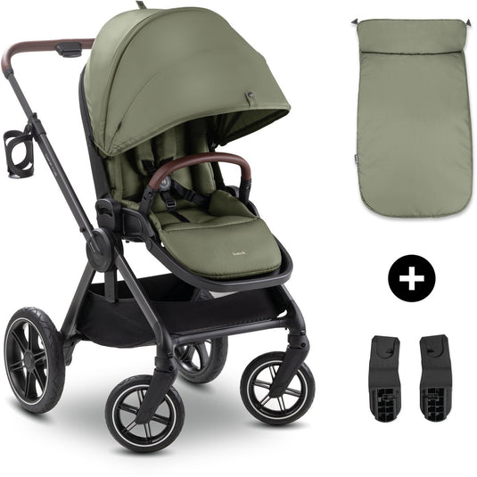 Hauck comfort n care - premium kinderwagen met extra comfort - olive