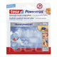 Tesa nago deco serie - zelfklevende haak - transparant - voor decoraties - 5 stuks