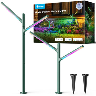 Govee outdoor garden lights slimme tuinverlichting matter rgbww 2 stuks