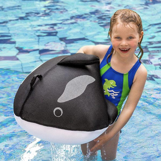 Beco-sealife® zwemdiertje fin - orka orca - zwart wit - zwemhulp