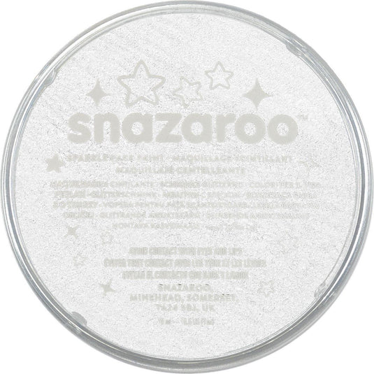 Snazaroo 1118001 - sparkle white - 18ml aqua schmink kinderschmink voor kinderen en volwassenen
