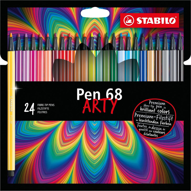 Load image into Gallery viewer, Stabilo pen 68 - viltstift - arty - set met 24 stuks
