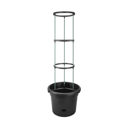 Elho green basics tomaten pot 33 - kweekpot voor tomaten - 100% gerecycled plastic - ø 33.5 x h 26.0 cm - living black