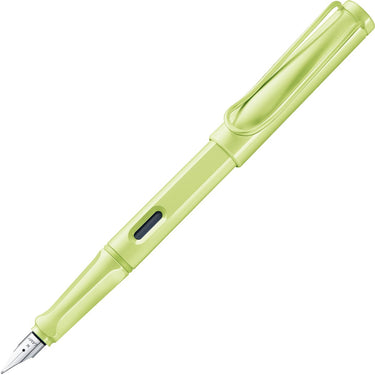 Lamy safari springgreen vulpen | ergonomische grip | asa-kunststof | stalen penpunt f | inclusief blauwe t 10 inktpatroon – rechtshandig