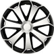 Gorecki carpoint wieldoppenset mega 14 inch zwart zilver 4 stuks