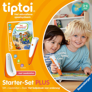 Tiptoi ravensburger starter-set plus - liedjesboek voor onderweg - interactief leersysteem