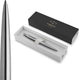 Parker jotter-balpen - medium punt - blauwe inkt - roestvrij staal met chromen afwerking - incl. geschenkdoos