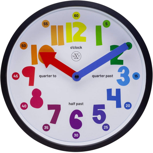 Nextime nxt sophia – stille wandklok – 26 cm – plastic – wit