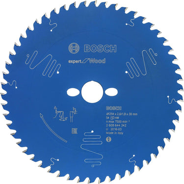 Bosch blad expert for wood 254x30x2.6 1.8x54 t