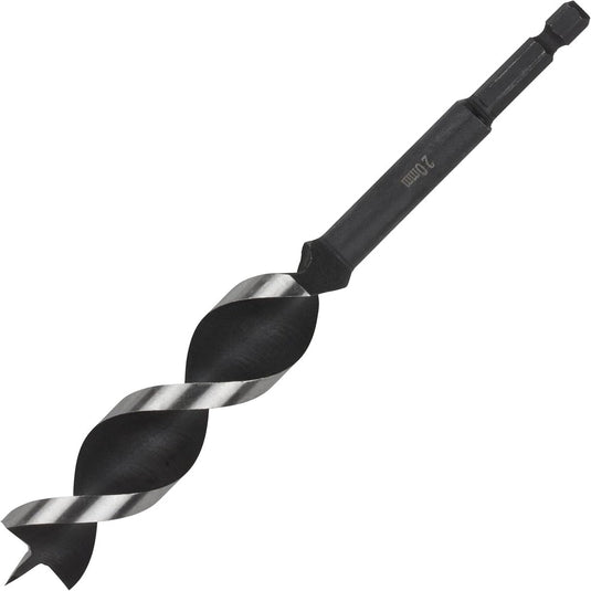 Wolfcraft - 18mm slangenboor voor houtbalken - 165mm - zeskantschacht houtboor - hex - boor voor hout - 7137000