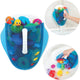 Munchkin badschep voor badspeelgoed - bath toy scoop - makkelijk badspeelgoed opbergen! - badkamer organizer - ophangbaar systeem blauw -