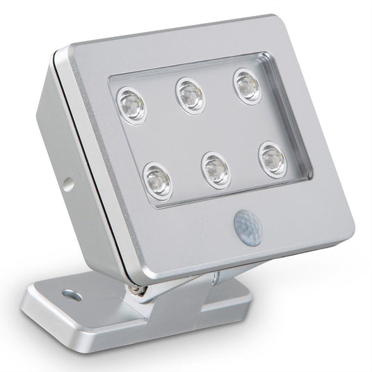 Briloner - kollig - led outdoor wall lamp with motion detector, lero outdoor, leds 2.88w, silver