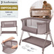 Lionelo luna – 2-in-1 babybedje co-sleeper – geboorte tot 9 kg – 7 hoogtestanden – kantelbaar matras – mesh zijkanten – wielen met blokkade – wasbare hoes – inclusief opbergmand