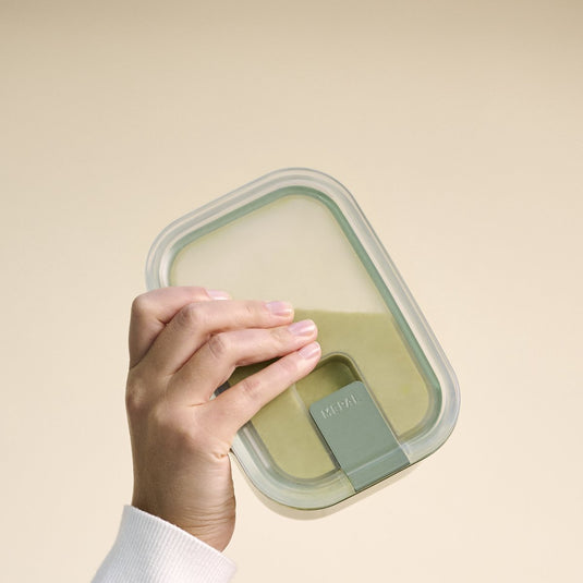 Mepal glazen vershouddoos easyclip - 1.5 l - ovenschaal - nordic sage