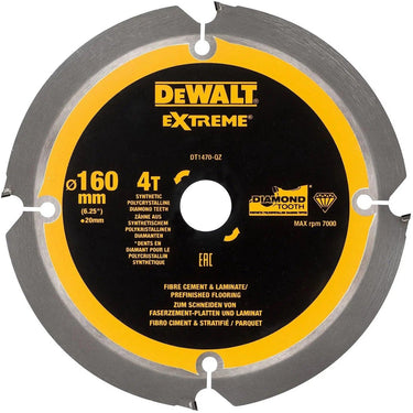 Dewalt accessoires dewalt extreme pcd serie - zaagblad - 160mm - vezelcement - polykristallijn diamant