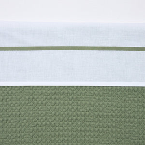 Meyco baby bies wieglaken - olive green - 75x100cm - 0.3 tog