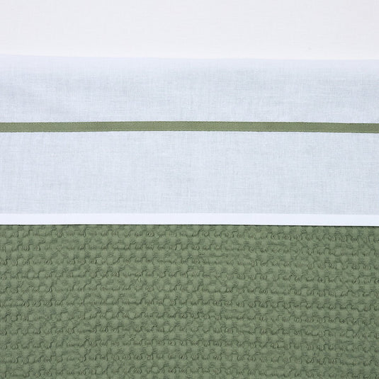 Meyco baby bies wieglaken - olive green - 75x100cm - 0.3 tog